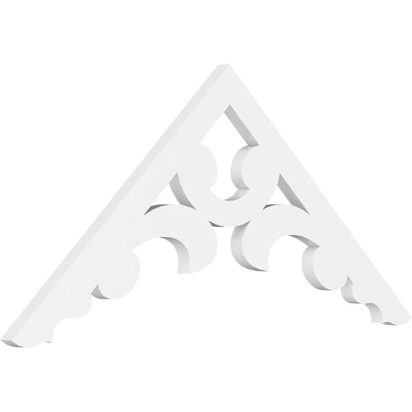 Ekena Millwork Pitch Vienna Architectural Grade PVC Gable Pediment, 36"W x 16 1/2"H x 1"P (11/12) GPP036X017X100VIE - main